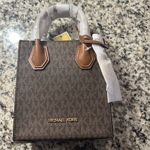 NWT Michael Kors Dark Brown XS Crossbody/handle Bag